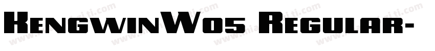 KengwinW05 Regular字体转换